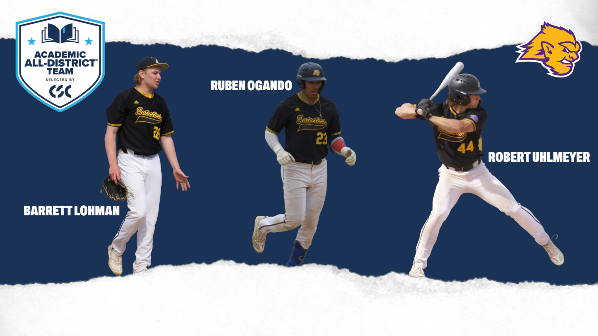 Three on diamond named CSC All-District