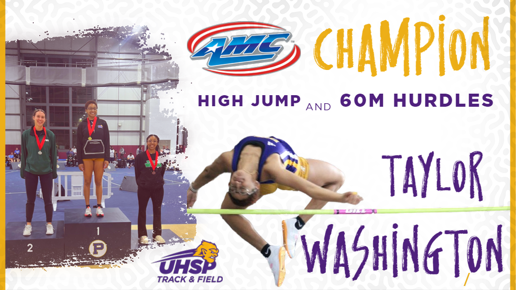 Washington is 2x Champion, Fritzler and McPike are All-AMC, as UHSP Women Finish Fifth at AMC Indoor Championships