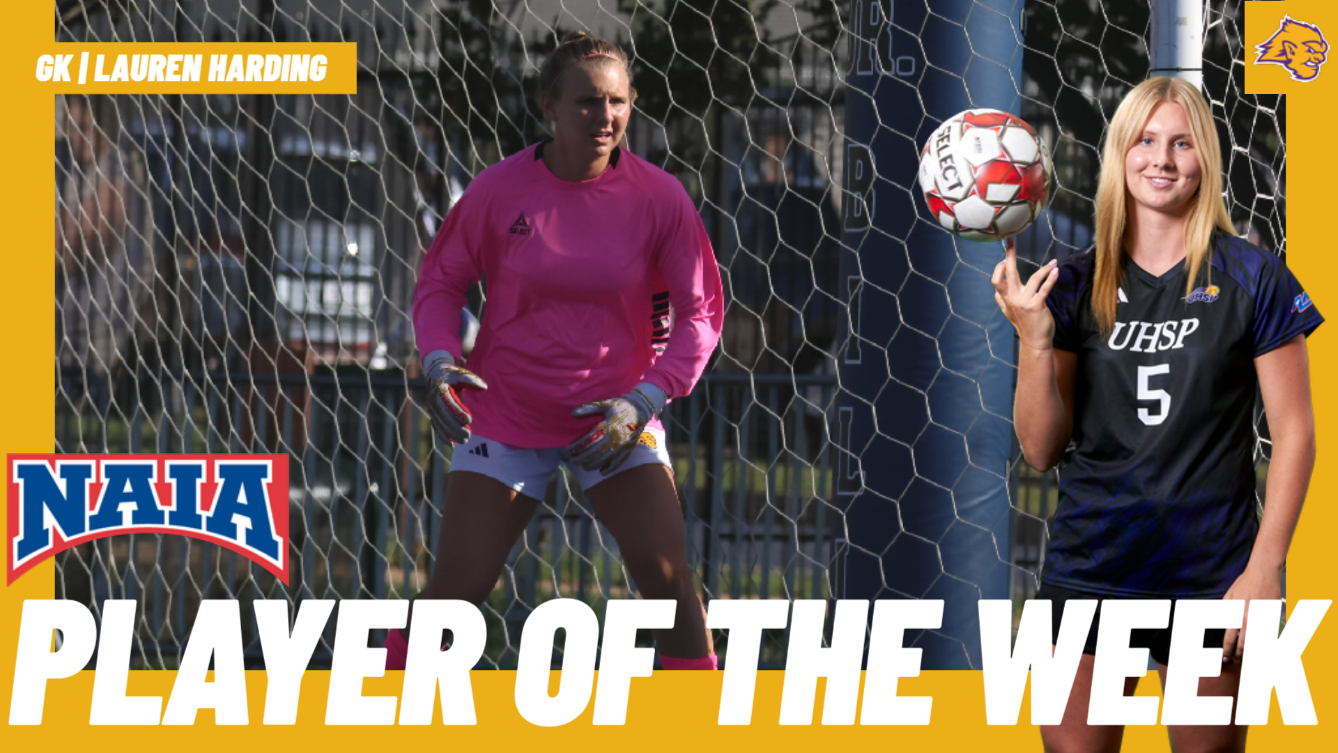 Harding collects more hardware: National Player of the Week!